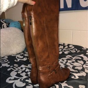 G By Guess Knee High Leather Boots